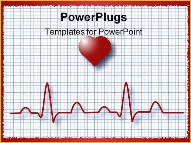 Free Ecg Powerpoint Templates Of Powerpoint Template Heart Graphing Paper Showing Pulse