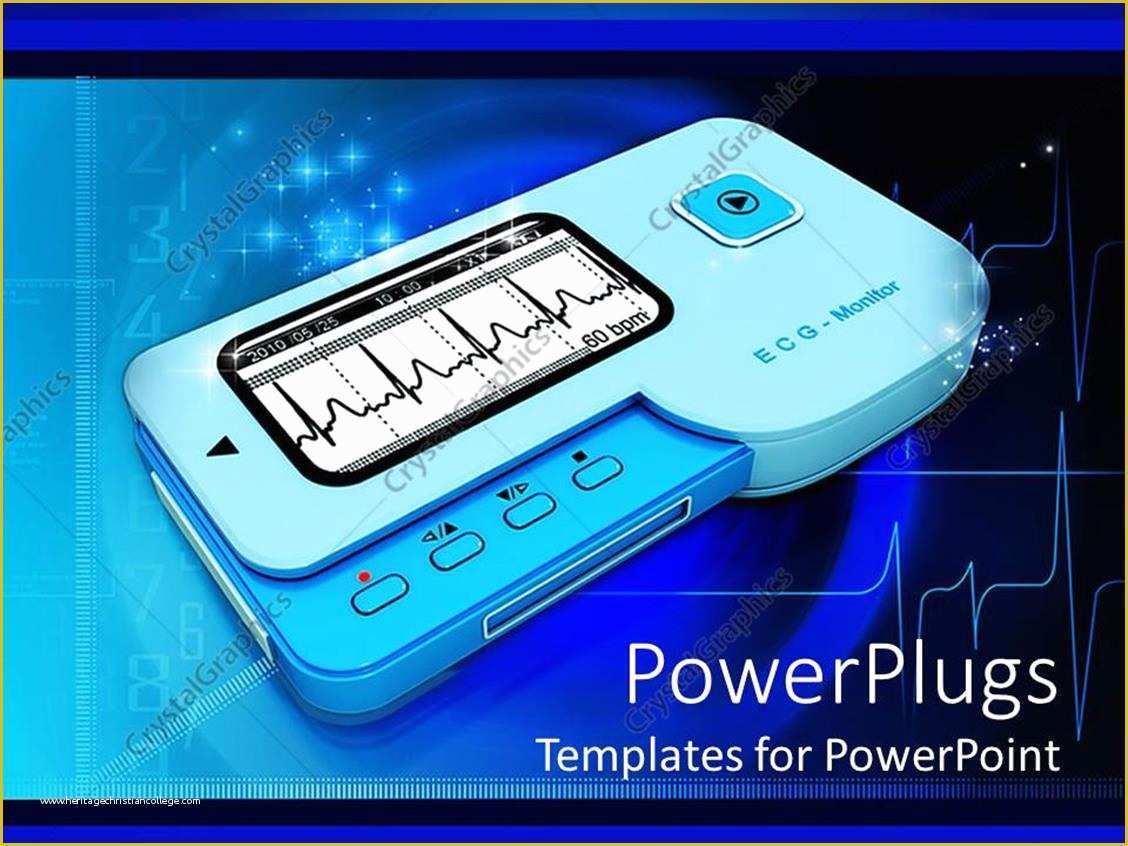 Free Ecg Powerpoint Templates Of Powerpoint Template Heart Rhythm or Ecg Monitor with