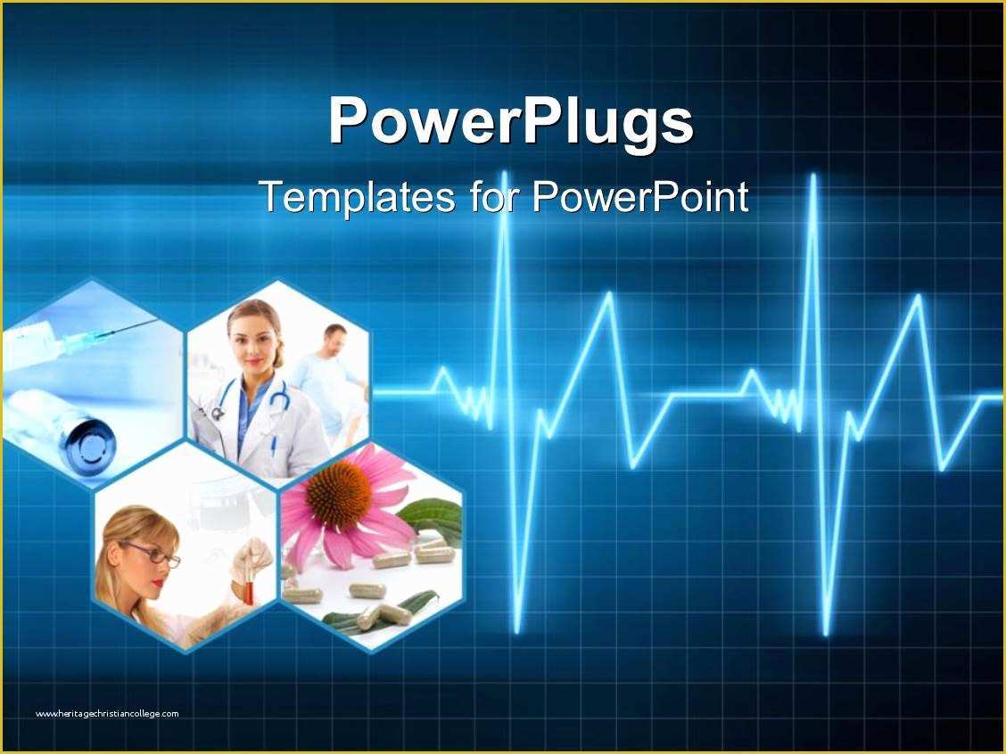 Free Ecg Powerpoint Templates Of Powerpoint Template Medical Collage with Doctors Pills