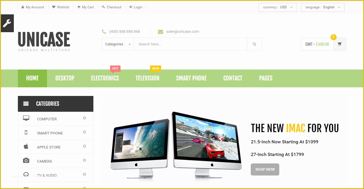 Free Ecommerce HTML Template Of 56 Best E Merce HTML Templates