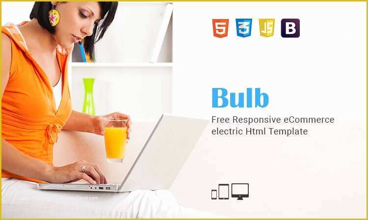 Free Ecommerce HTML Template Of Bulb Free Responsive E Merce Electric HTML Template