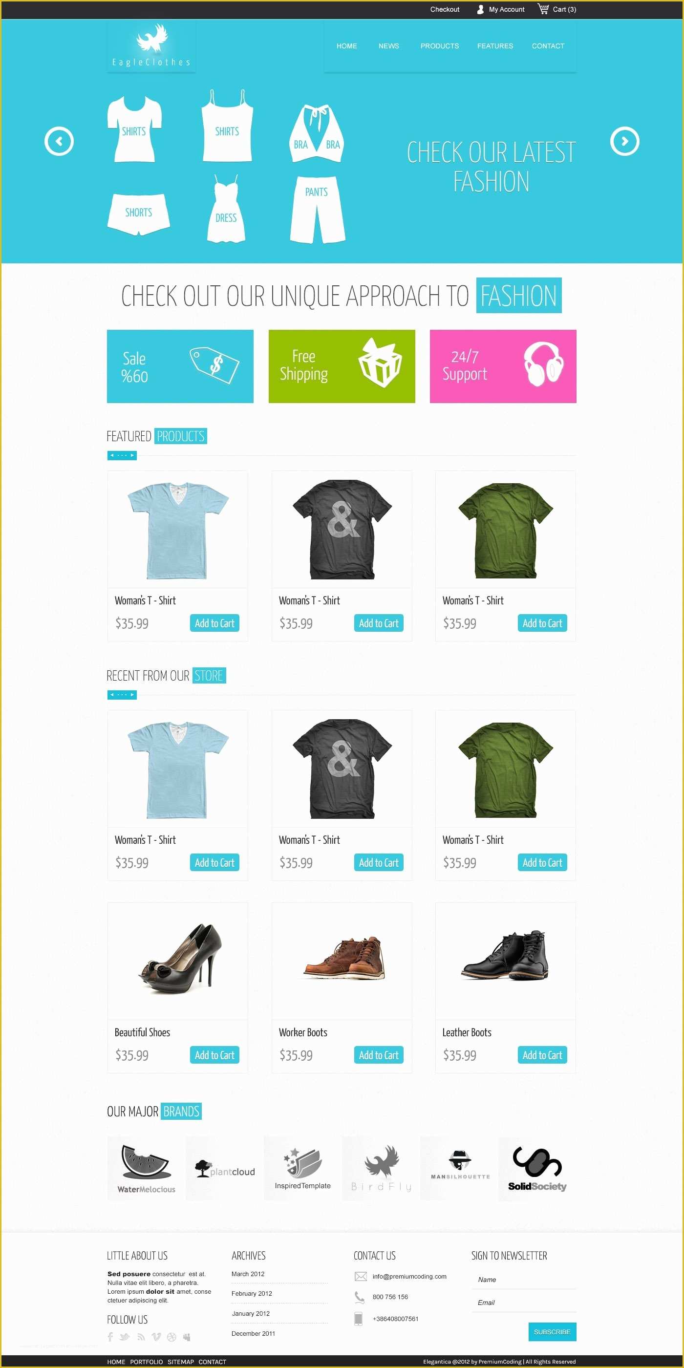 Free Ecommerce HTML Template Of Download 15 Free Psd E Merce Website Designs
