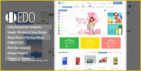 Free Ecommerce HTML Template Of Edo E Merce Responsive HTML Template by Kutethemes