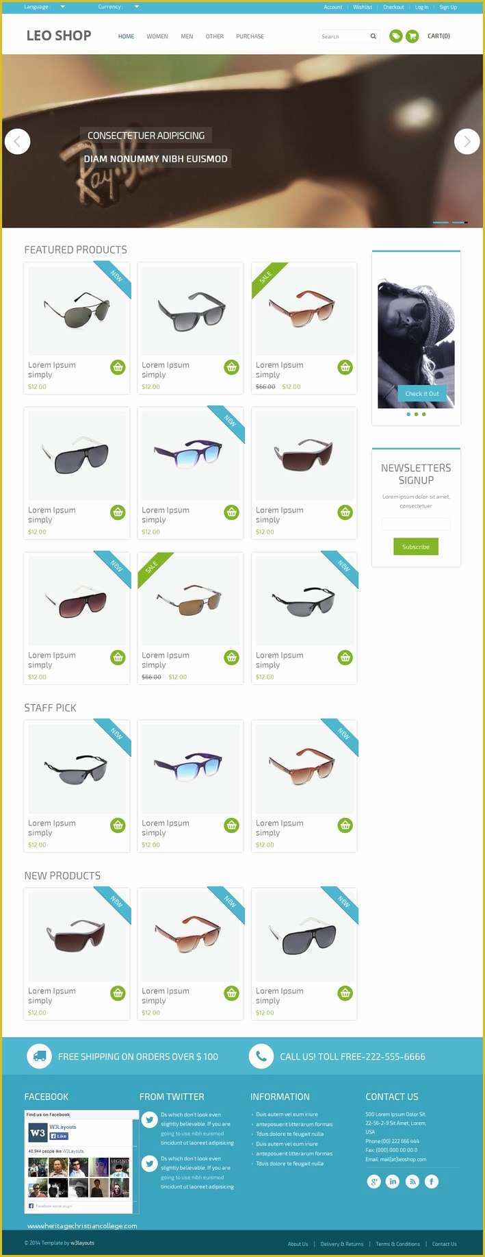 Free Ecommerce HTML Template Of Free Template E Merce with Responsive Design