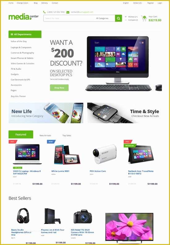 Free Ecommerce HTML Template Of Template E Merce Website 50 Best E Merce Website