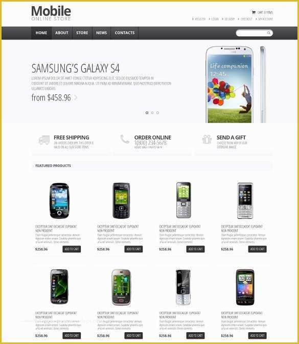 Free Ecommerce Store Template Of 22 Best Mobile Store Mobile Templates & themes