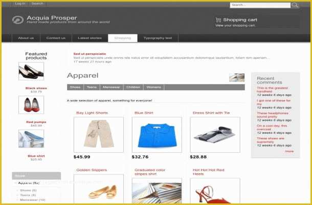 Free Ecommerce Store Template Of Free Business E Merce Shopping Drupal theme Template
