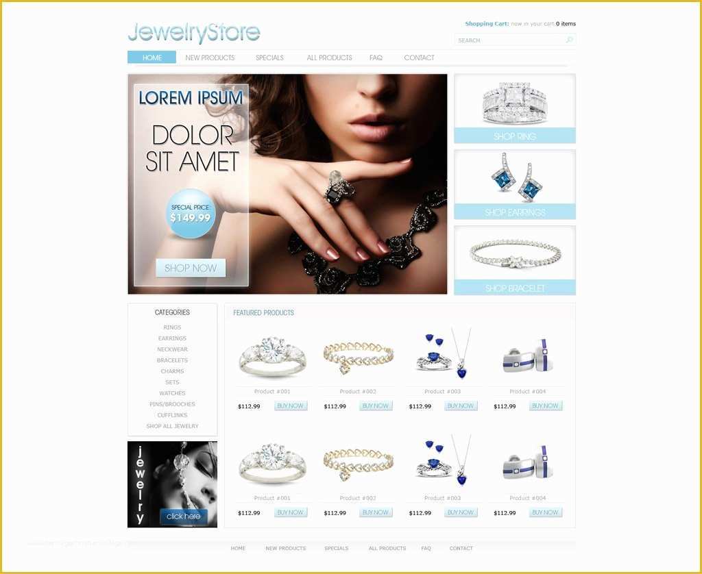 Free Ecommerce Store Template Of Free E Merce Website Template