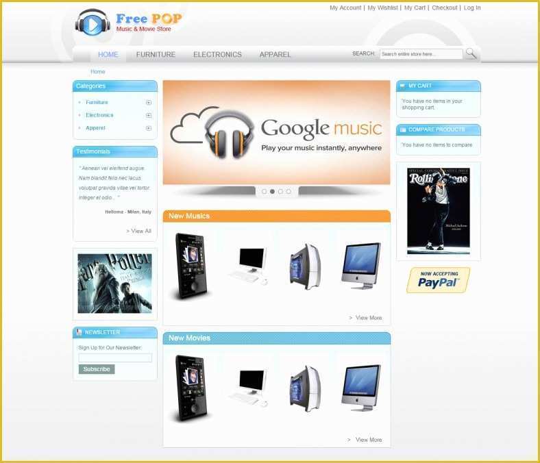 Free Ecommerce Template Wordpress Of Free E Merce Website Templates