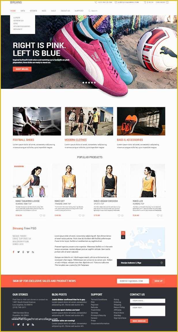 Free Ecommerce Website Templates Of 10 Awesome Free E Merce Website Templates Psd