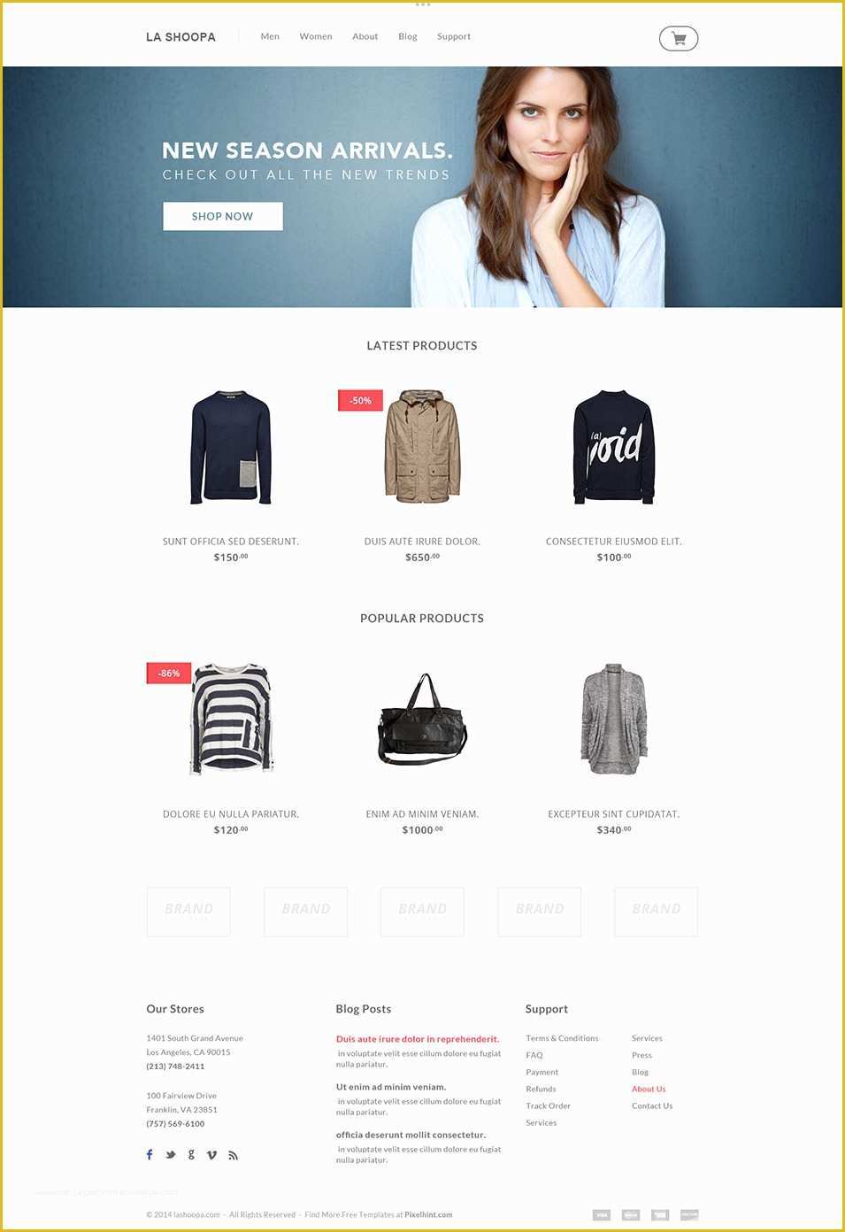 Free Ecommerce Website Templates Of 60 Free Psd Website Templates