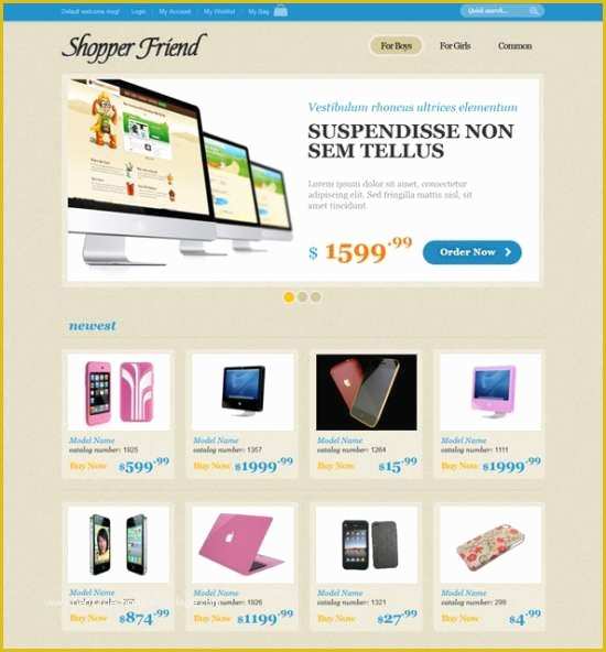 Free Ecommerce Website Templates Of Download 40 Free HTML E Merce Website Templates Xdesigns