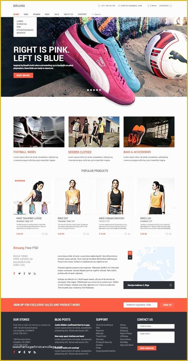 Free Ecommerce Website Templates Of Free E Merce Website Template Psd