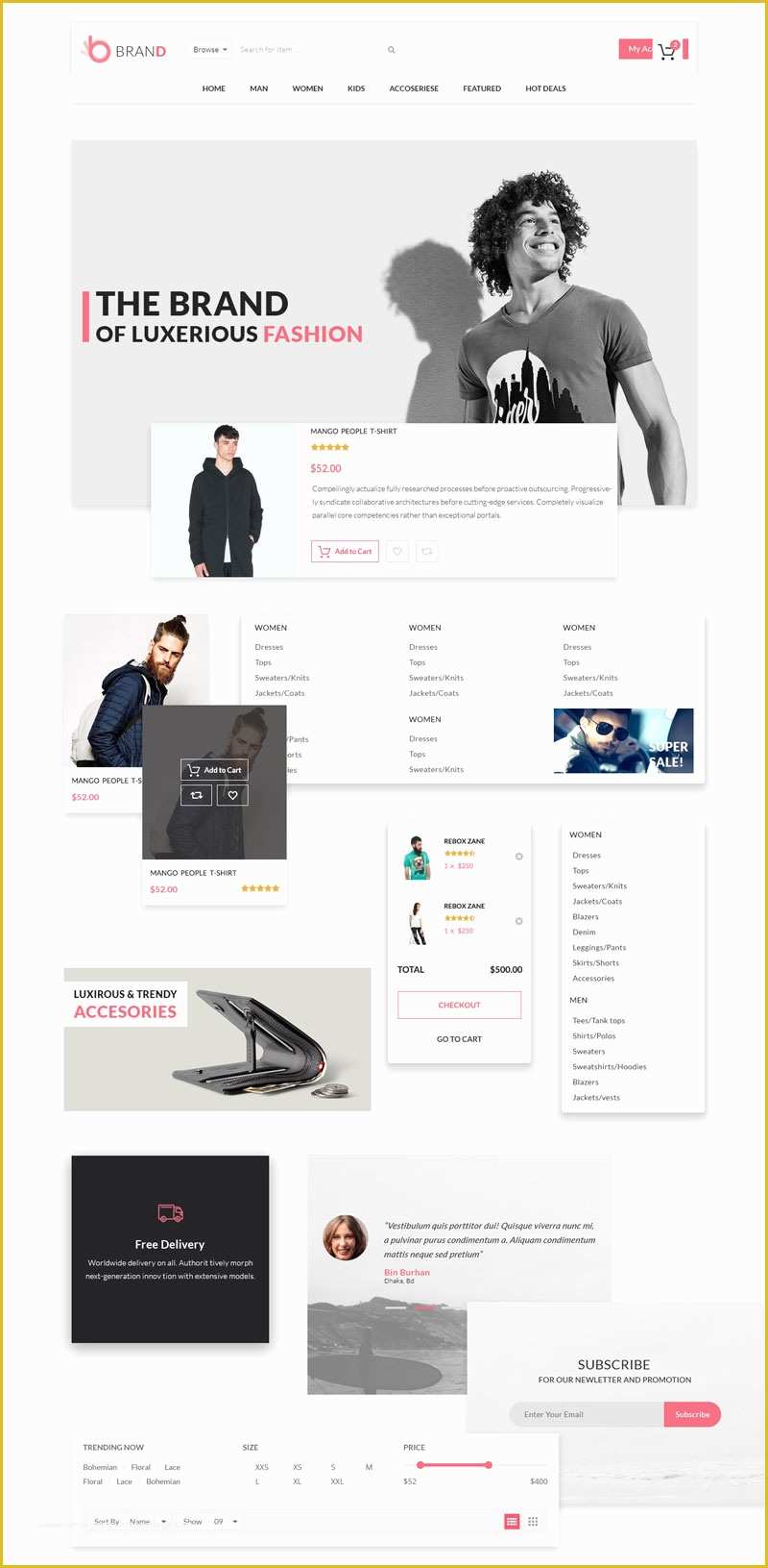 Free Ecommerce Website Templates Shopping Cart Download Of Brand Fashion Store Shopping Cart Psd Template Free Download