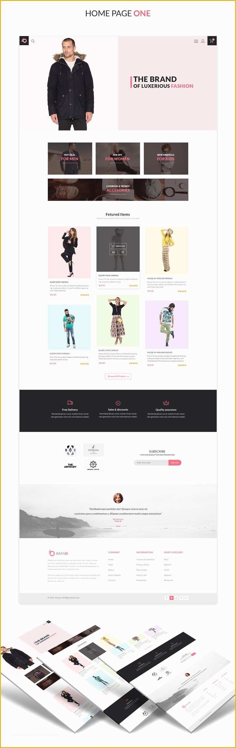 Free Ecommerce Website Templates Shopping Cart Download Of Brand Fashion Store Shopping Cart Psd Template Free Download