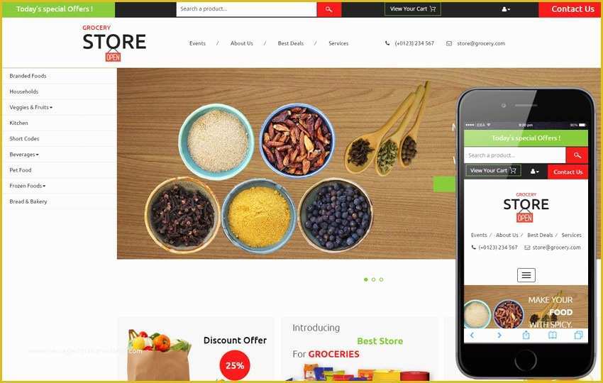 Free Ecommerce Website Templates Shopping Cart Download Of Template for Shopping Website Grocery Store A