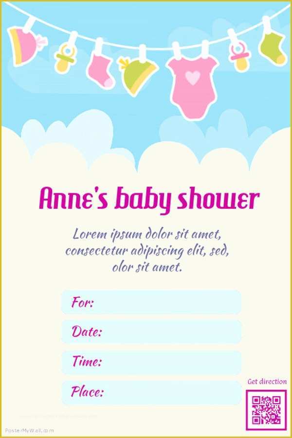 Free Editable Baby Shower Invitation Templates Of 21 Baby Shower Flyer Templates Psd Ai Illustrator Download