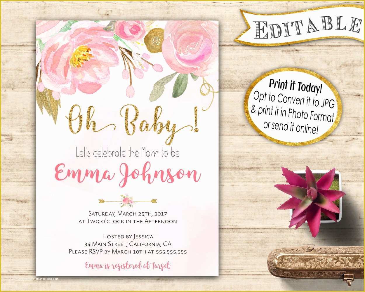 Free Editable Baby Shower Invitation Templates Of Free Editable Resume Templates