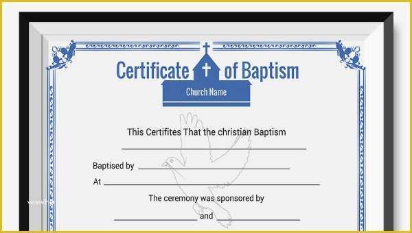 Free Editable Baptism Certificate Template Of Baptism Certificate Template 10 Free Pdf Documents