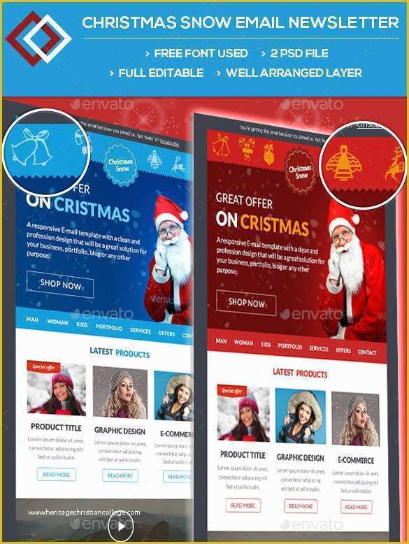 Free Editable Christmas Newsletter Templates Of 20 Christmas Newsletter Templates Editable Psd Ai