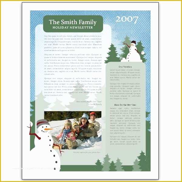 Free Editable Christmas Newsletter Templates Of 8 Great Microsoft Publisher Newsletter Templates