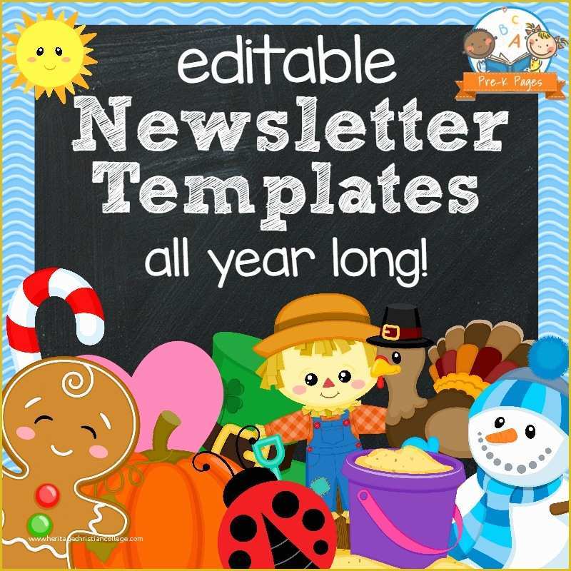 Free Editable Christmas Newsletter Templates Of Classroom Newsletters Pre K Pages