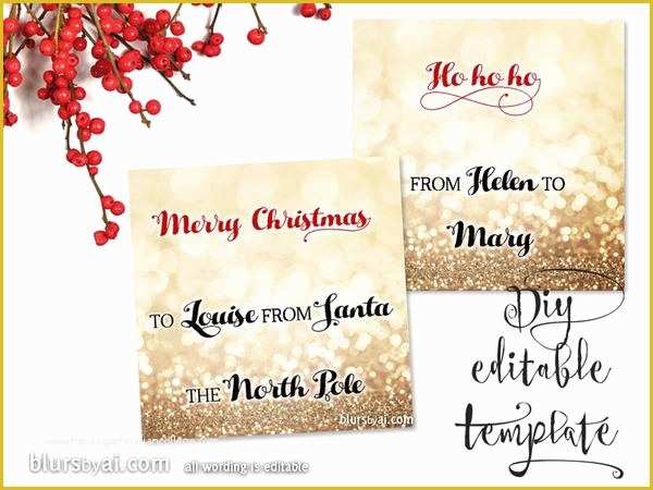Free Editable Christmas Newsletter Templates Of Printable Christmas T Tags Template for Word Fully