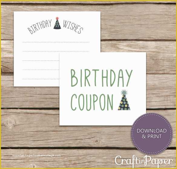 Free Editable Coupon Template Of 25 Birthday Coupon Templates Psd Ai Indesign Word