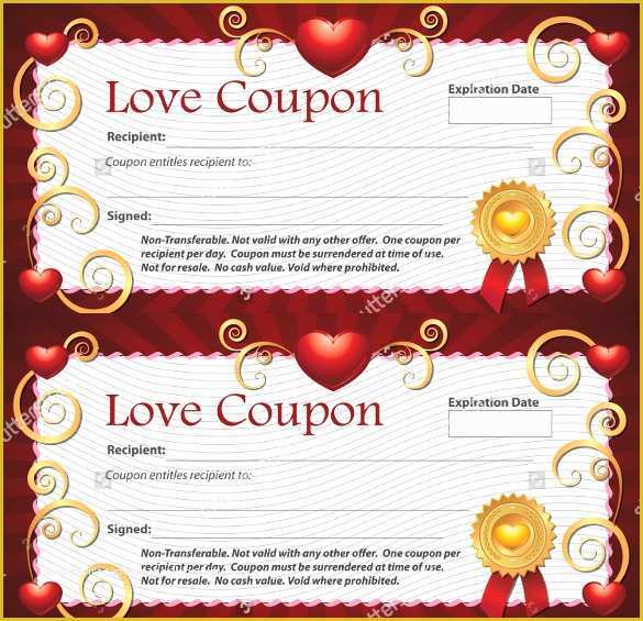 Free Editable Coupon Template Of 25 Love Coupon Templates Psd Ai Eps Pdf