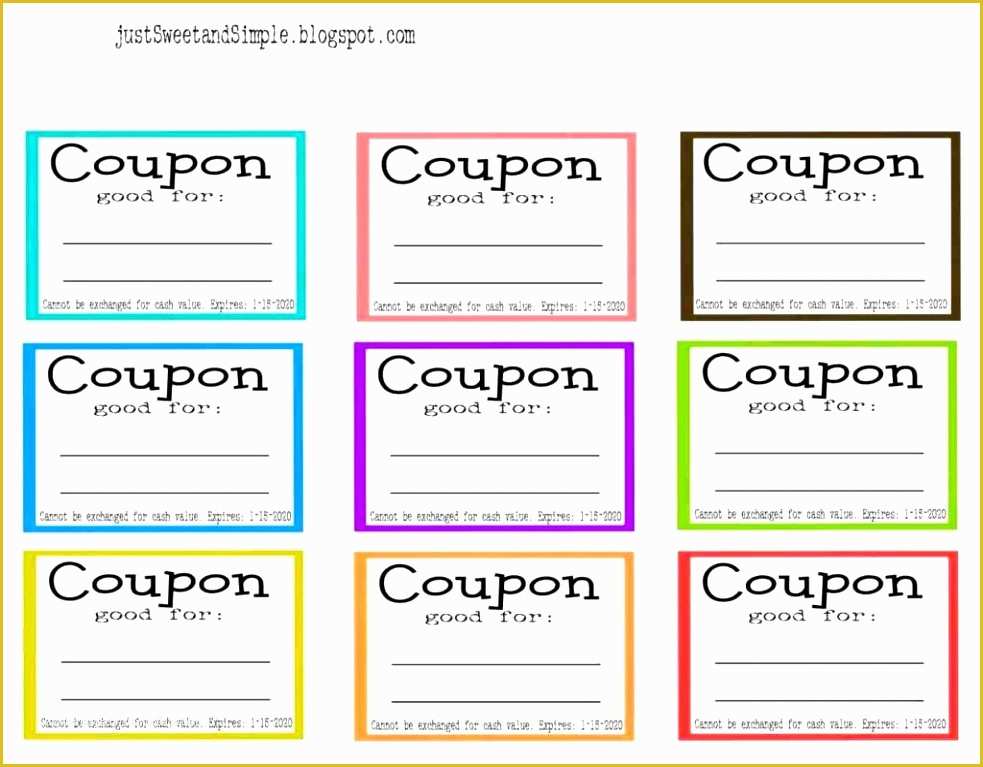 Free Editable Coupon Template Of 6 Printable Blank Coupon Template Apuua