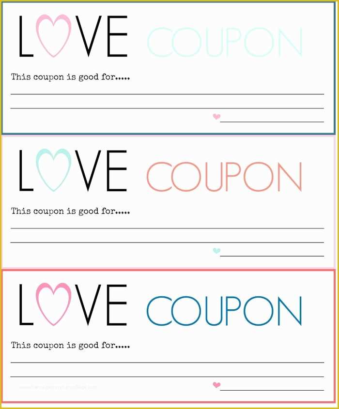 Free Editable Coupon Template Of Diy Love Coupons Free Printable A Blossoming Life