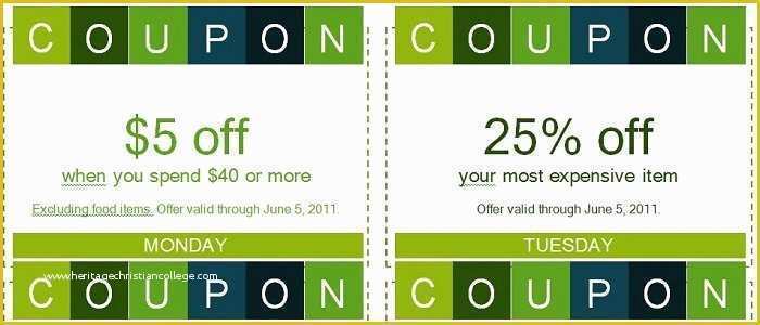 Free Editable Coupon Template Of Free Coupon Templates Word Editable Printable
