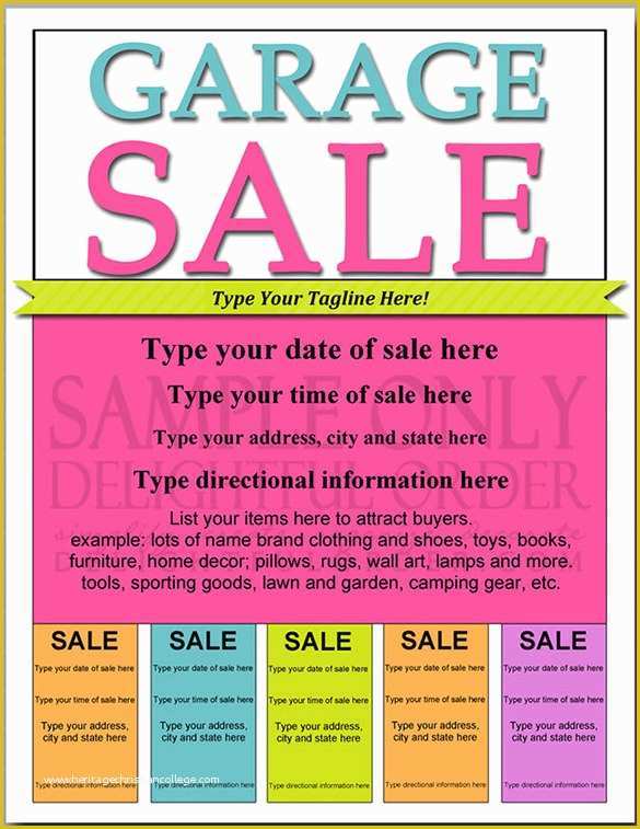 Free Editable Flyer Templates Of 21 Best Yard Sale Flyer Templates & Psd Word Eps