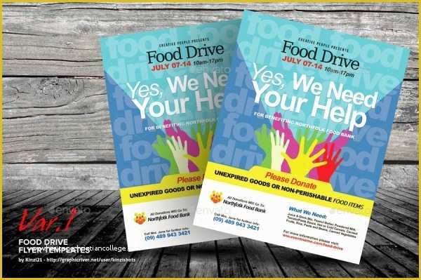 Free Editable Flyer Templates Of 25 Food Drive Flyer Designs Psd Vector Eps Jpg