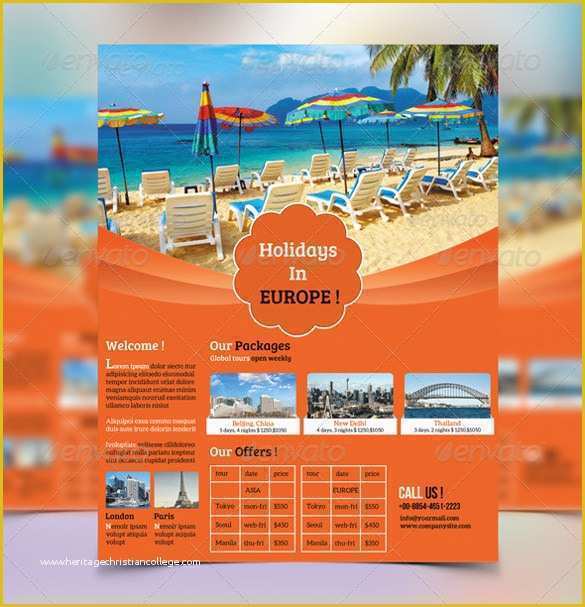 Free Editable Flyer Templates Of 52 Travel Flyer Templates Psd Word Ai Vector Eps