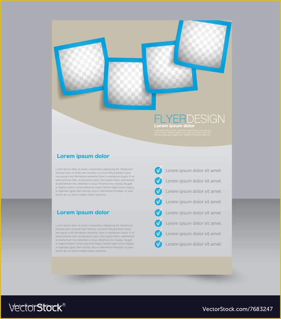 Free Editable Flyer Templates Of Brochure Design Flyer Template Editable A4 Poster Vector Image