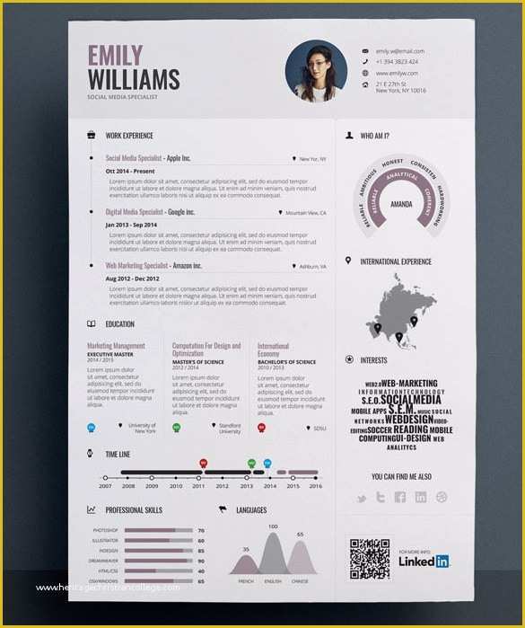 Free Editable Infographic Templates Of 33 Infographic Resume Templates Free Sample Example