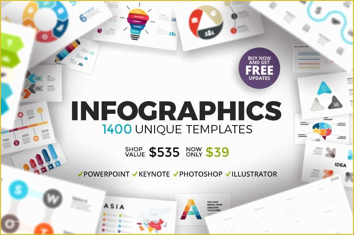 Free Editable Infographic Templates Of Huge Bundle with Creative Presentation Slides Fully