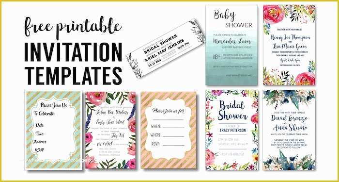 Free Editable Invitation Templates Of Party Invitation Templates Free Printables Paper Trail
