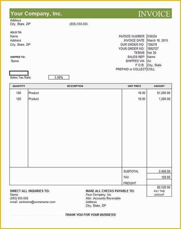 Free Editable Invoice Template Pdf Of 6 Best Of Editable Invoice Templates Printable