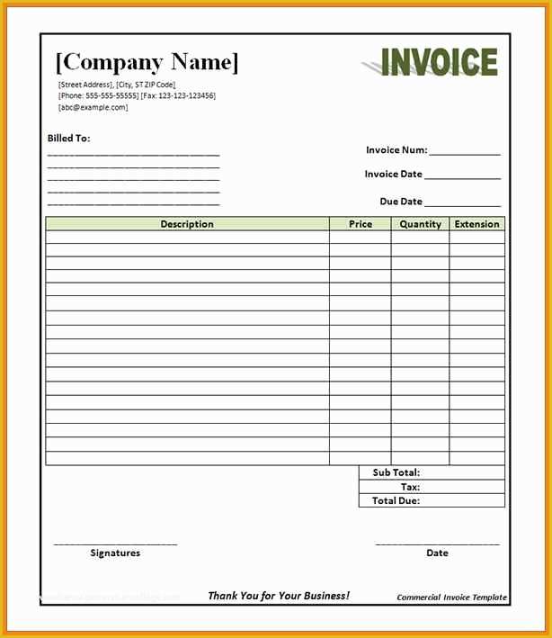 Free Editable Invoice Template Pdf Of 6 Editable Invoice Pdf