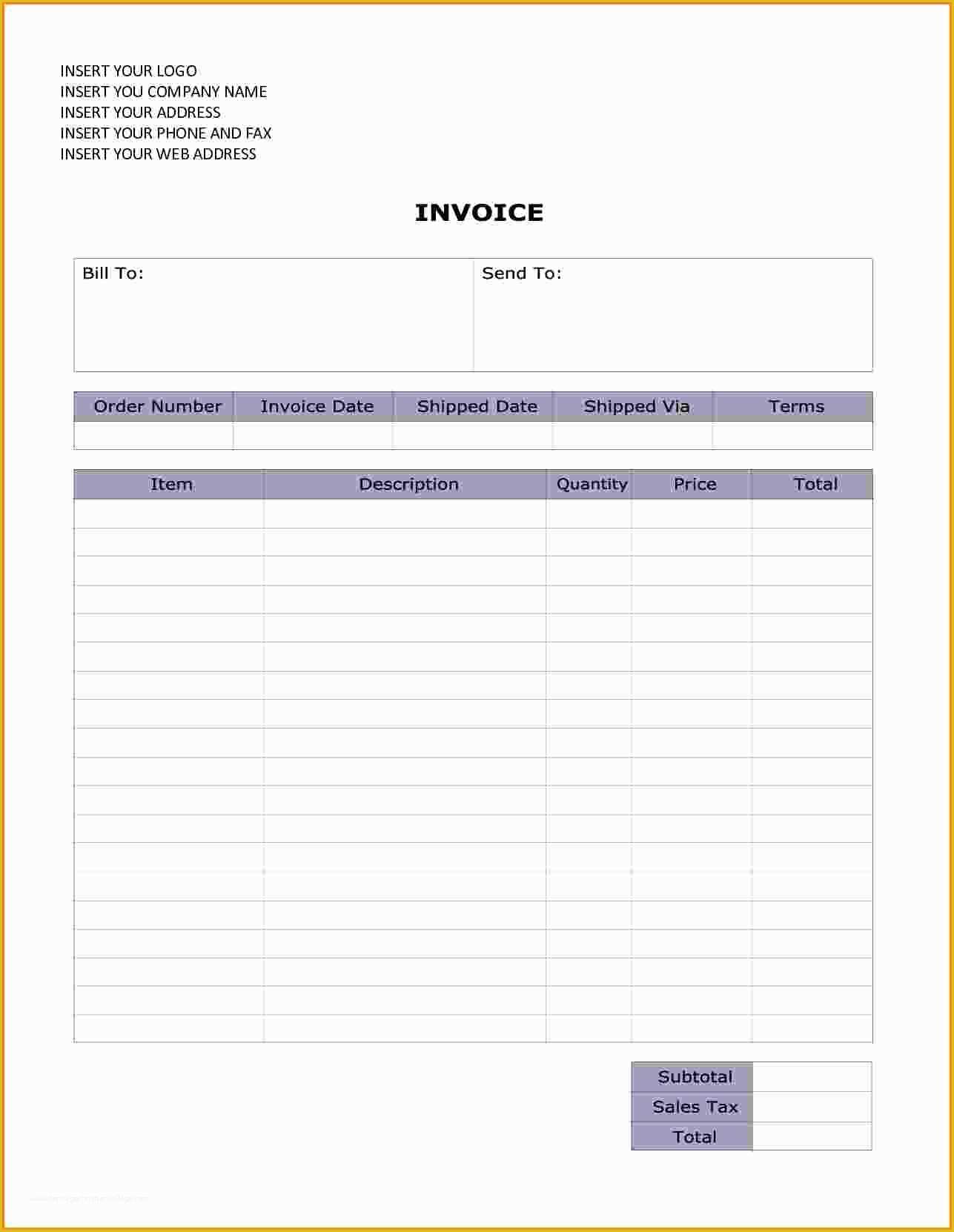 Free Editable Invoice Template Pdf Of Editable Receipt Template Portablegasgrillweber