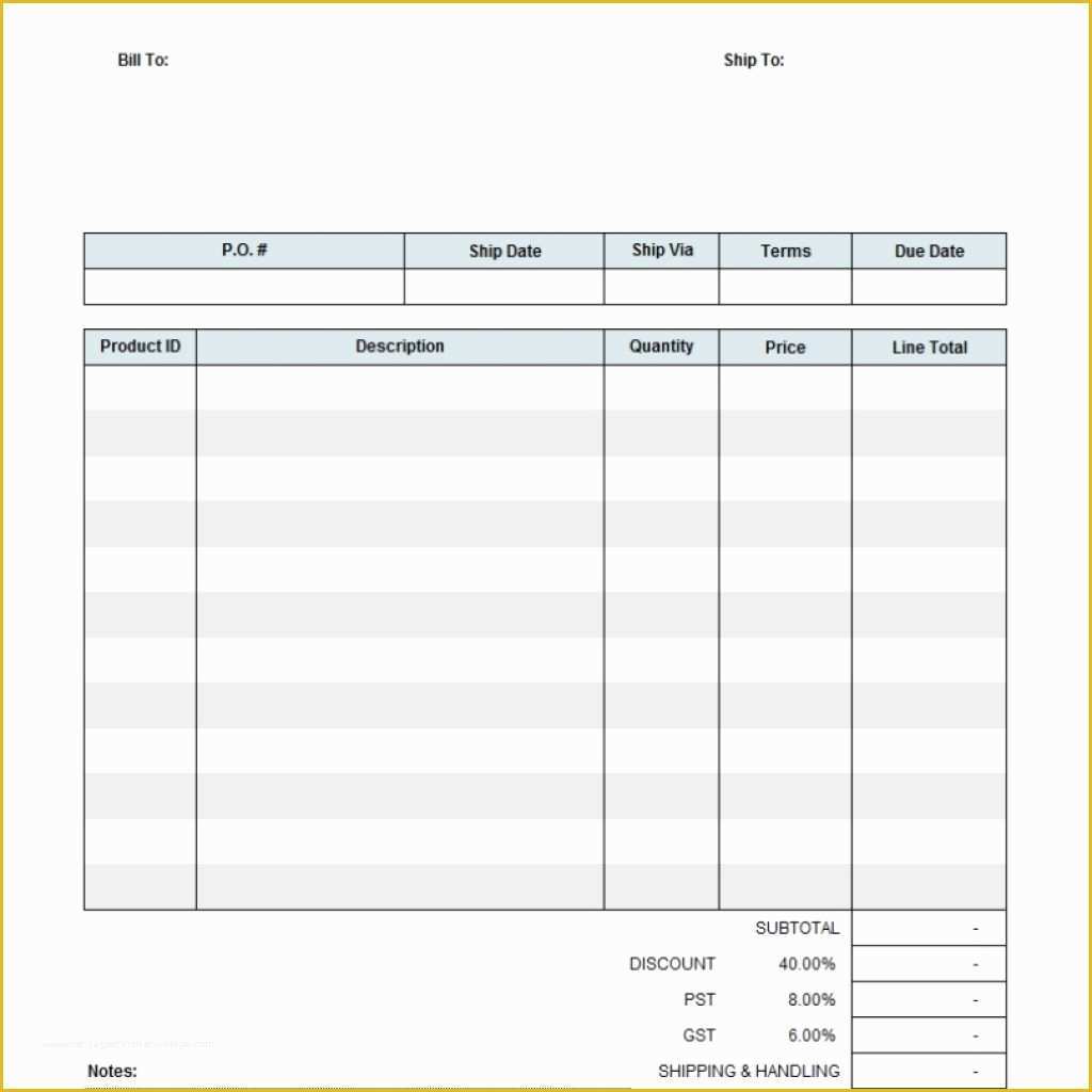 Free Editable Invoice Template Pdf Of Free Editable Invoice Template Invoice Template Ideas In