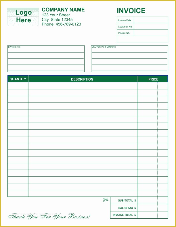 Free Editable Invoice Template Pdf Of Free Invoice Templates