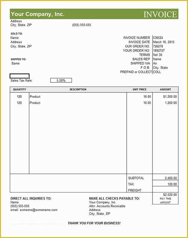 Free Editable Invoice Template Pdf Of Invoice Template Category Page 1 Efoza