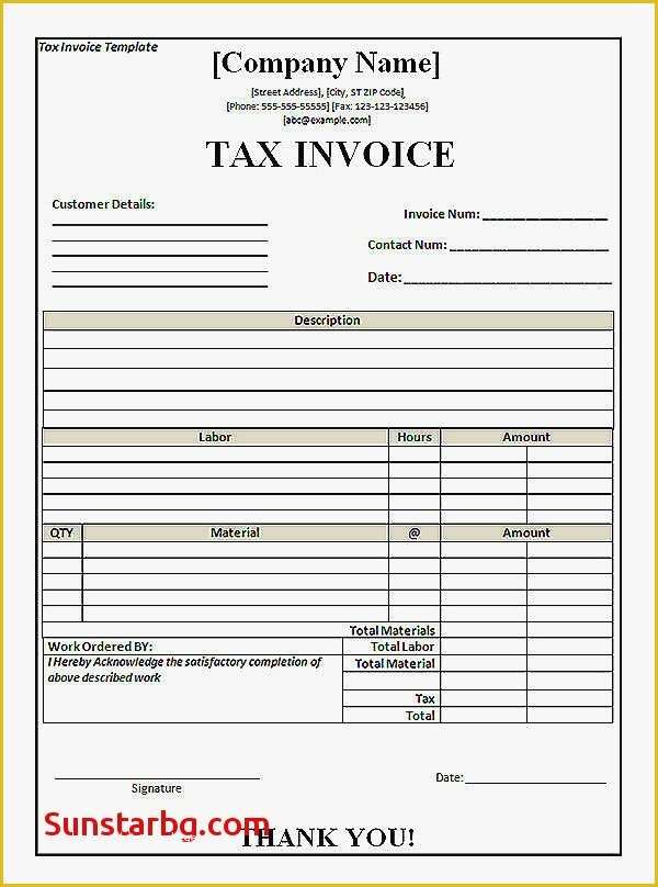 Free Editable Invoice Template Pdf Of Invoice Template Pdf Editable Rusinfobiz