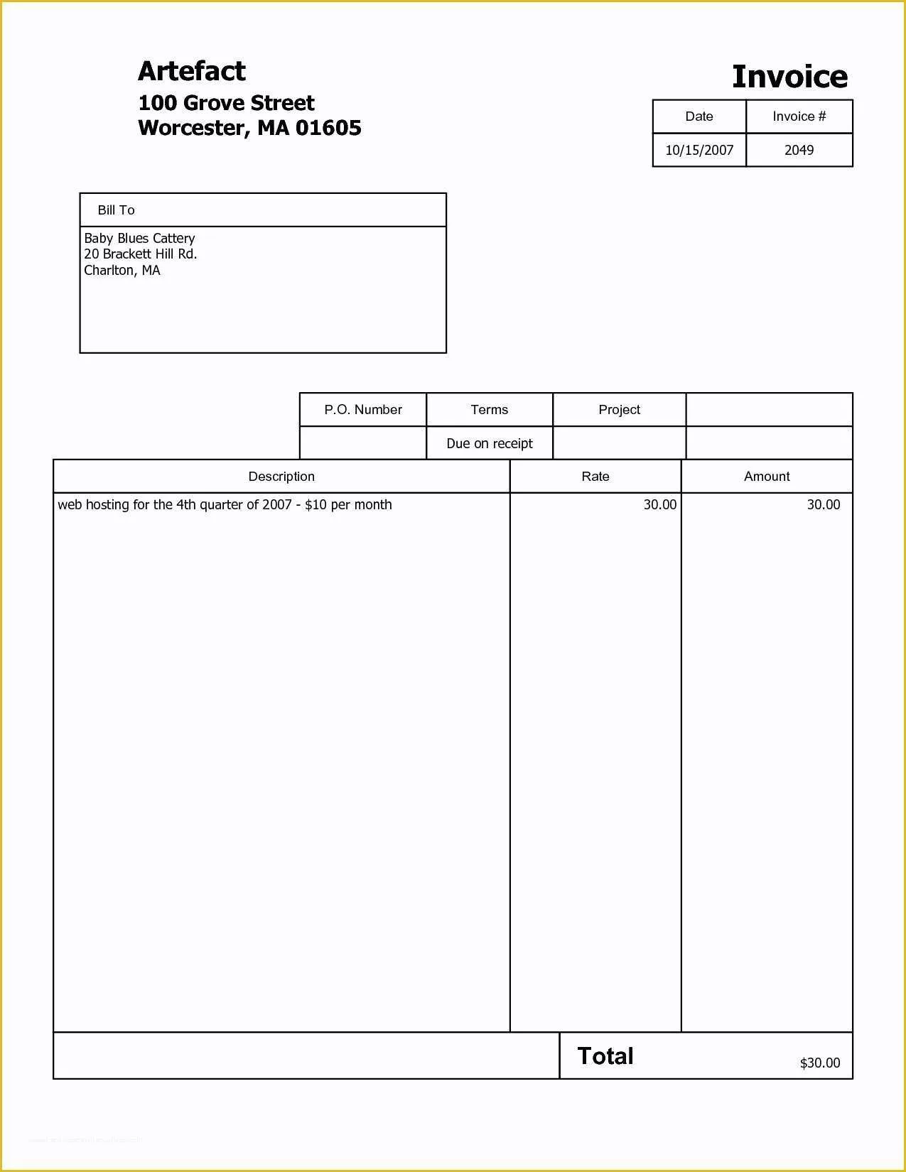 Editable Invoice Template Pdf Logo