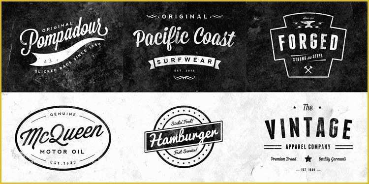 Free Editable Logo Templates Of 15 Free Vintage Logo & Badge Template Collections