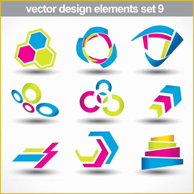 Free Editable Logo Templates Of Conjunto De Vetores De forma Abstrata 9