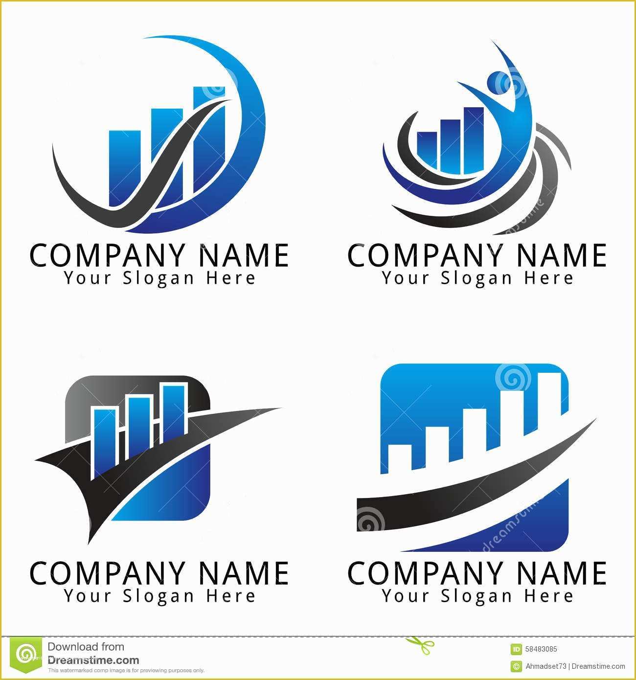 Free Editable Logo Templates Of Finance and Marketing Concept Logo Stock Vector Image